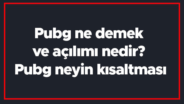 PBG ne demek?